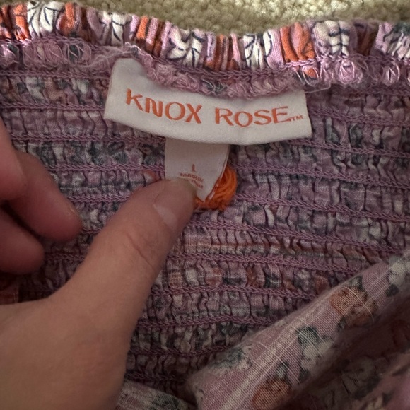 Knox Rose Pink Floral Sleeveless A-line Dress - Picture 4 of 4